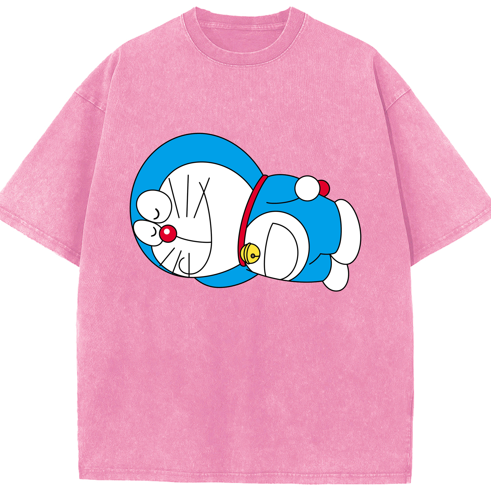（画像用） ドラえもん Doraemon 綿100% ヴィンテージ風 半袖Tシャツ（フロントプリント）
